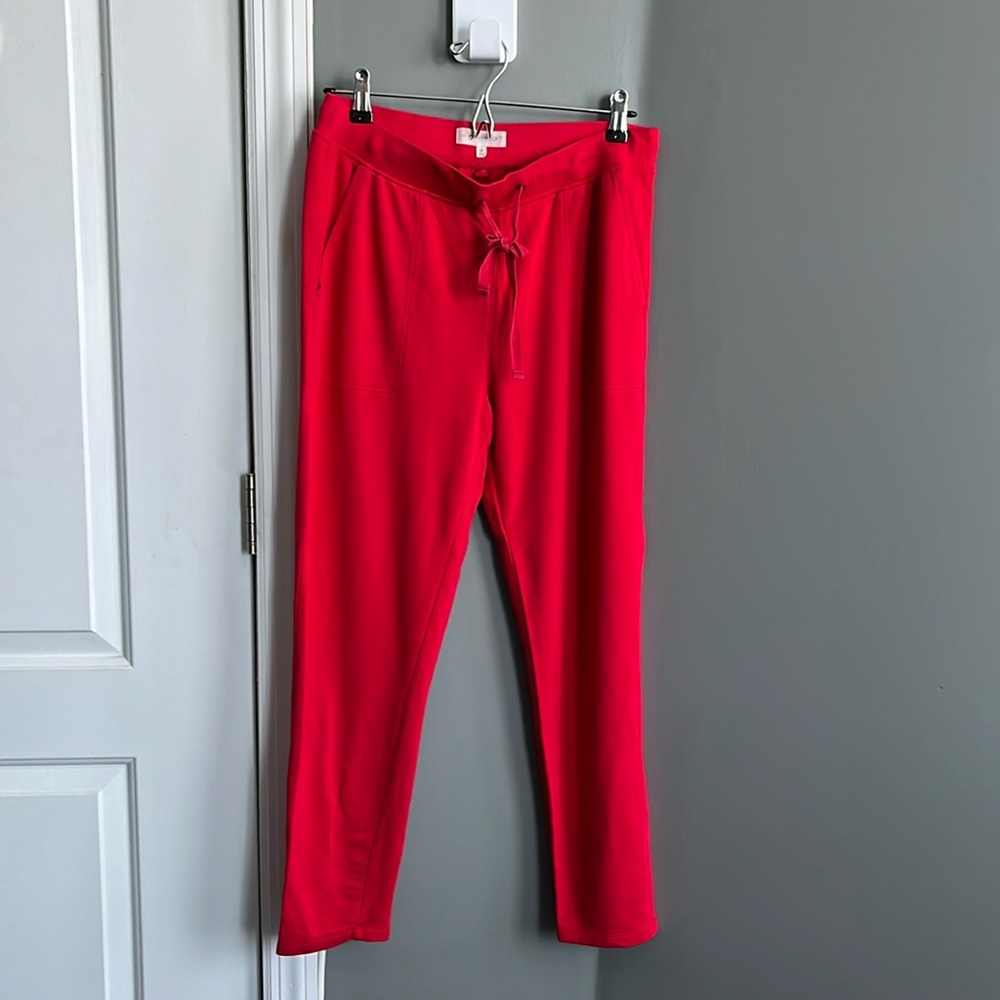 Lou And Grey Loft Signaturesoft Red Sweatpants Wo… - image 1